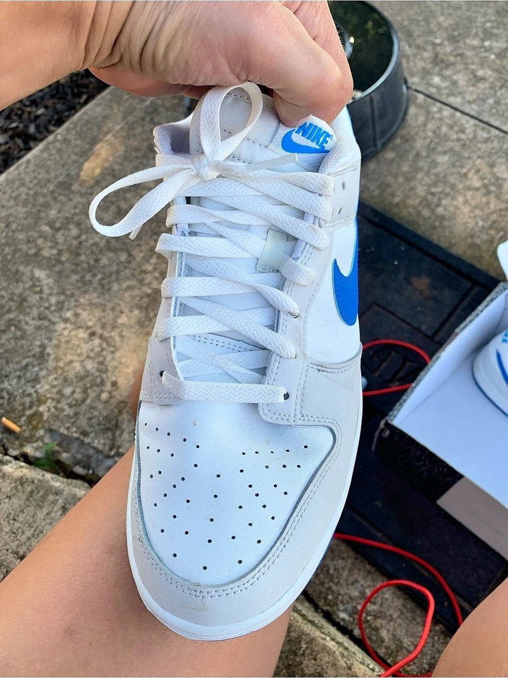 Nike Dunk Low Retro "Photo Blue" White & Blue Sneakers